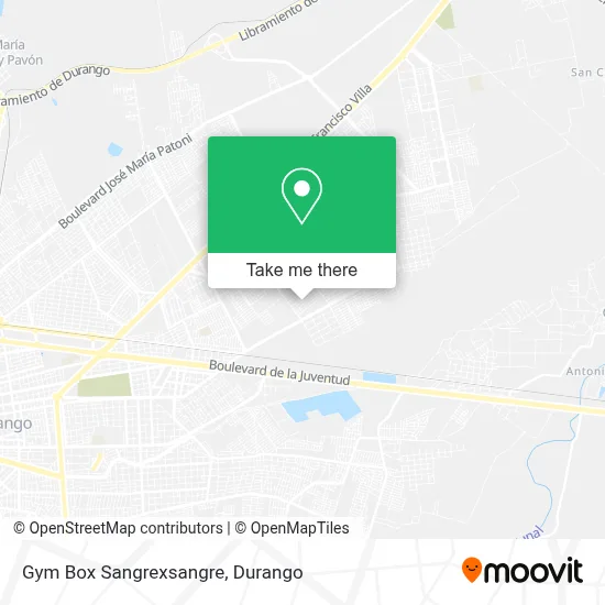 Gym Box Sangrexsangre map
