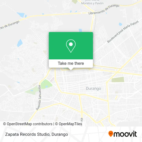 Zapata Records Studio map