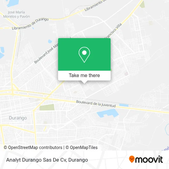 Analyt Durango Sas De Cv map