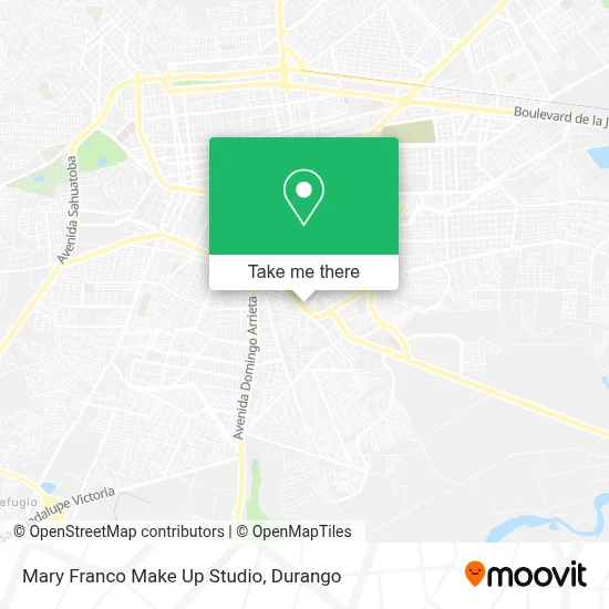 Mary Franco Make Up  Studio map