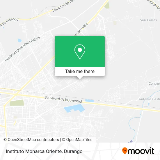 Instituto Monarca Oriente map