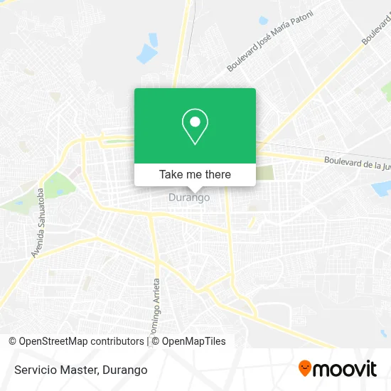 Servicio Master map