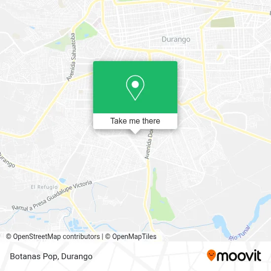 Botanas Pop map