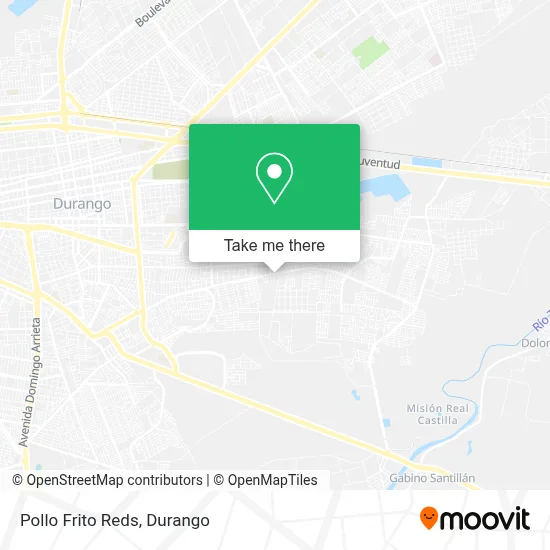 Pollo Frito Reds map