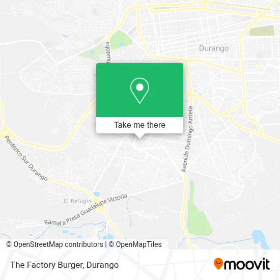 The Factory Burger map