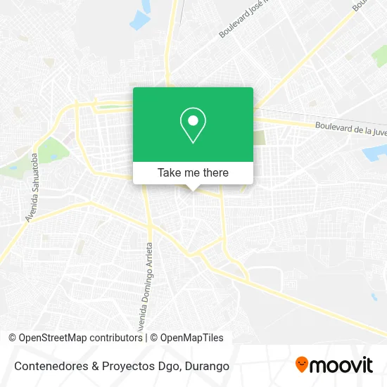 Contenedores & Proyectos Dgo map