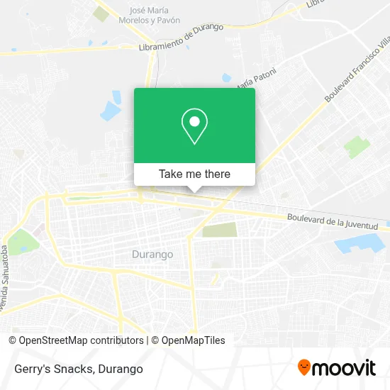 Gerry's Snacks map