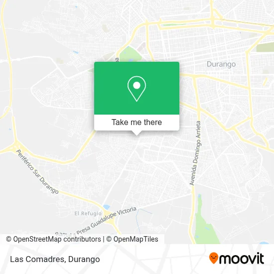 Las Comadres map