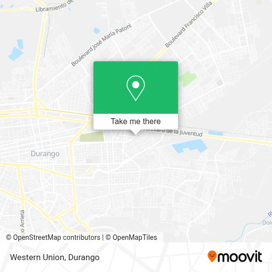 Western Union map