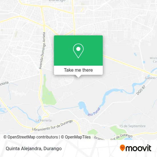 Quinta Alejandra map