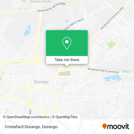 Cristafacil Durango map