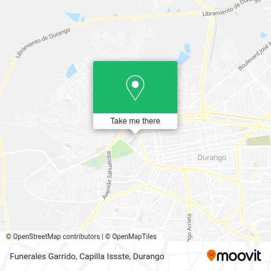 Funerales Garrido, Capilla Issste map