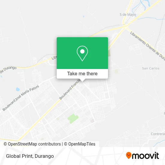 Global Print map