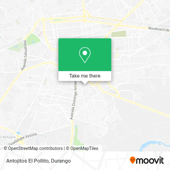 Antojitos El Pollito map