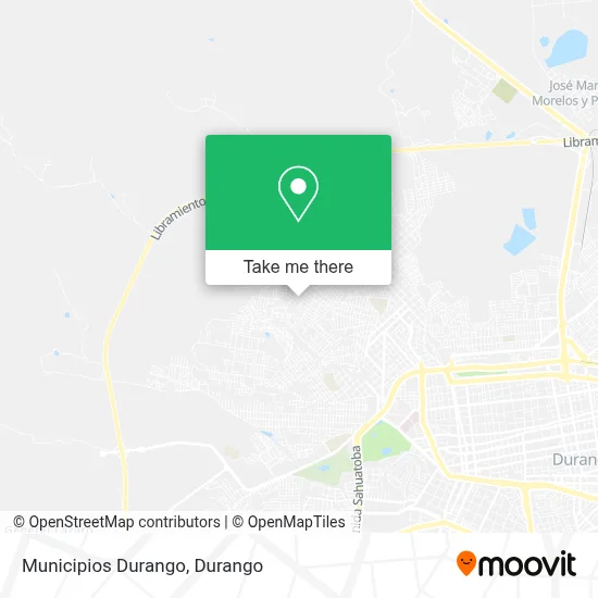 Municipios Durango map