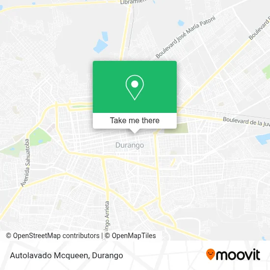 Autolavado Mcqueen map