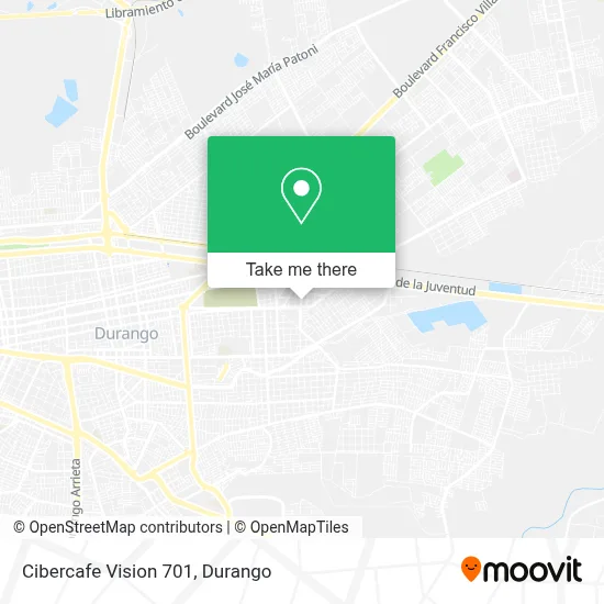 Cibercafe Vision 701 map