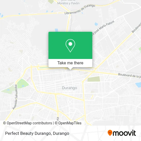 Perfect Beauty Durango map