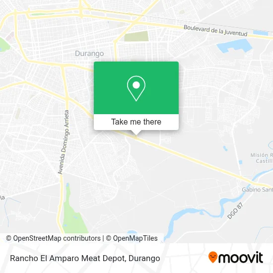 Rancho El Amparo Meat Depot map