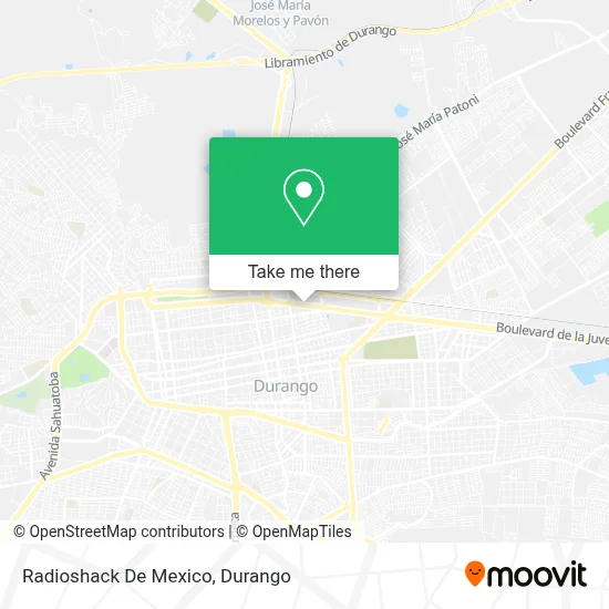 Radioshack De Mexico map