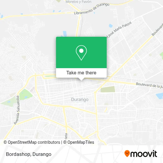 Bordashop map