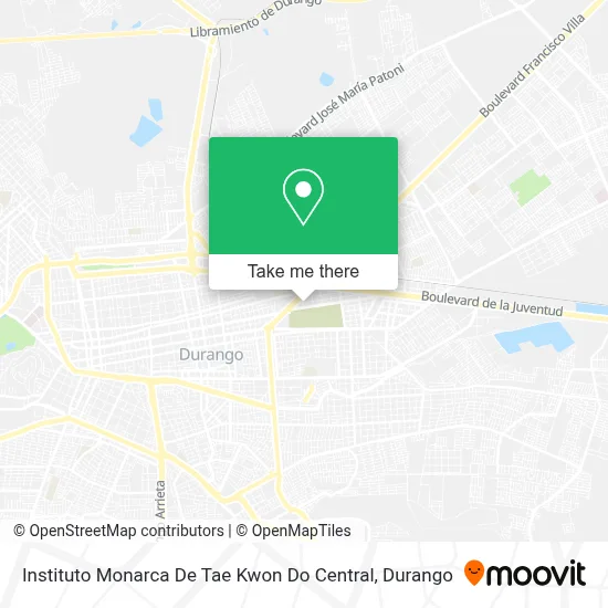 Instituto Monarca De Tae Kwon Do Central map