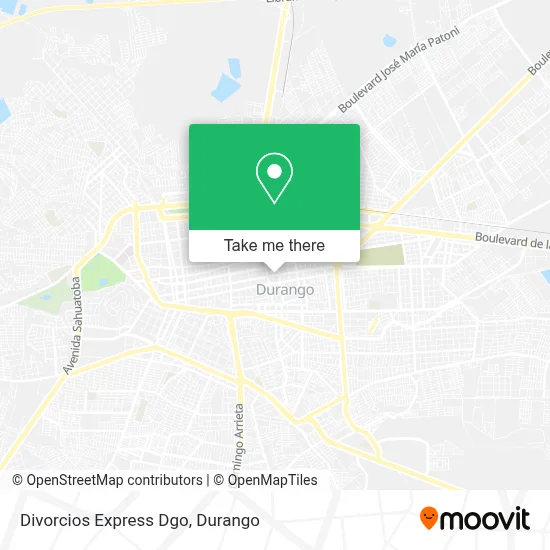 Divorcios Express Dgo map