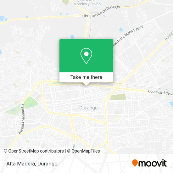 Alta Madera map