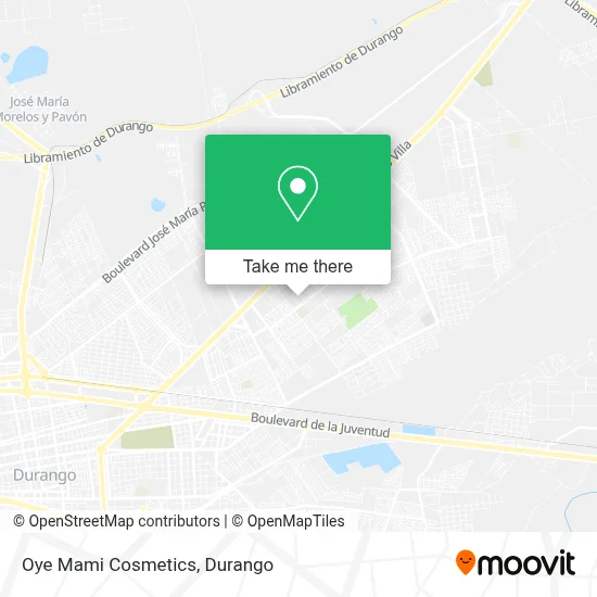 Oye Mami Cosmetics map