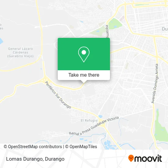 Lomas Durango map
