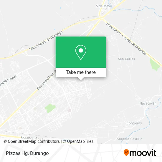 Pizzas'Hg map