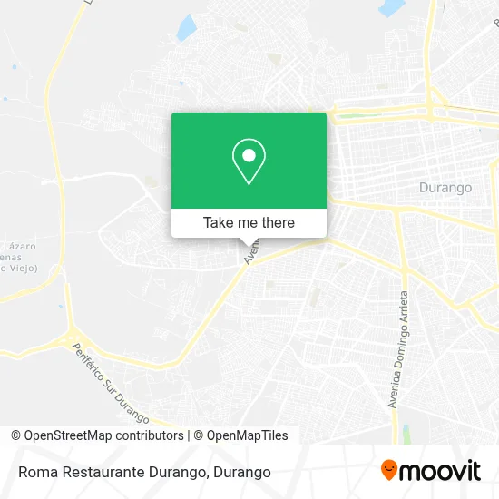 Roma Restaurante Durango map