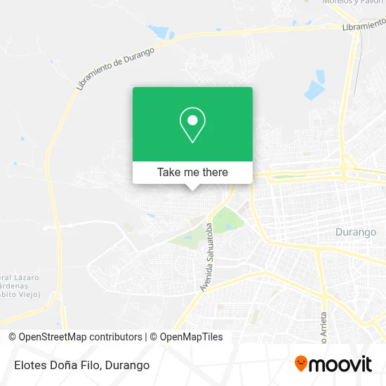 Elotes Doña Filo map