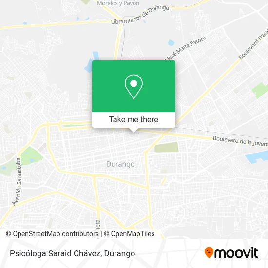 Psicóloga Saraid Chávez map
