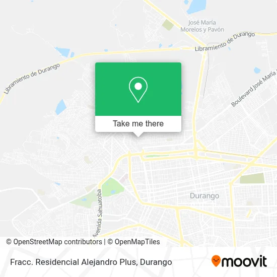 Fracc. Residencial Alejandro Plus map