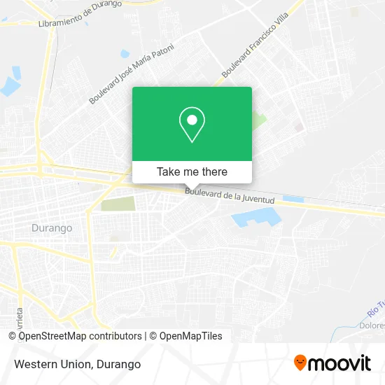 Western Union map
