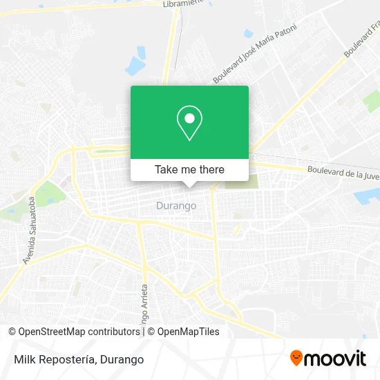 Milk Repostería map