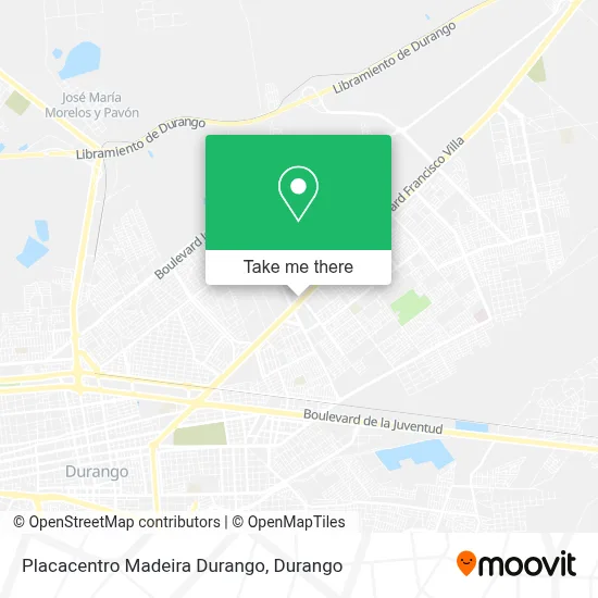 Placacentro Madeira Durango map