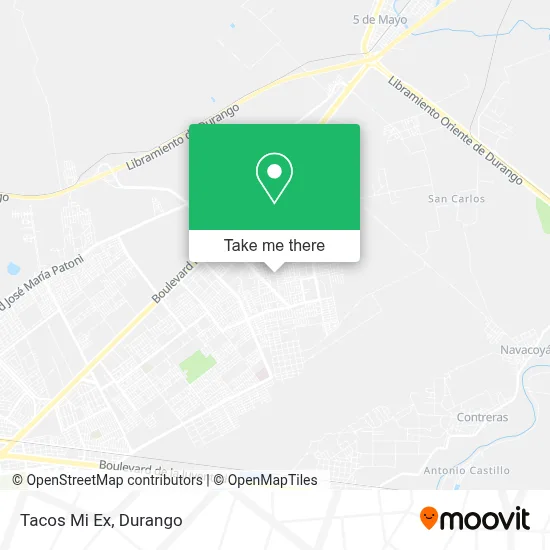 Tacos Mi Ex map