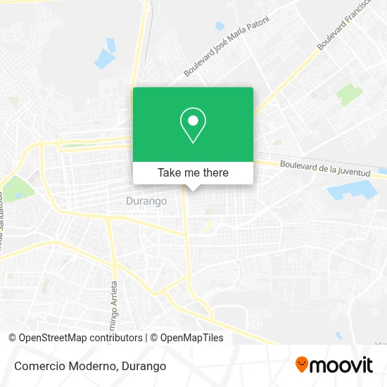 Comercio Moderno map