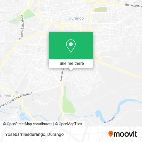 Yosebarrilesdurango map