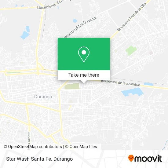 Star Wash Santa Fe map