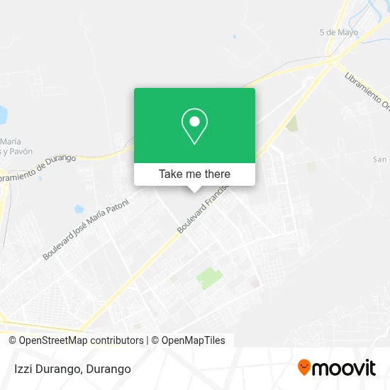 Izzi Durango map