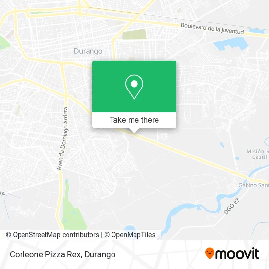 Corleone Pizza Rex map