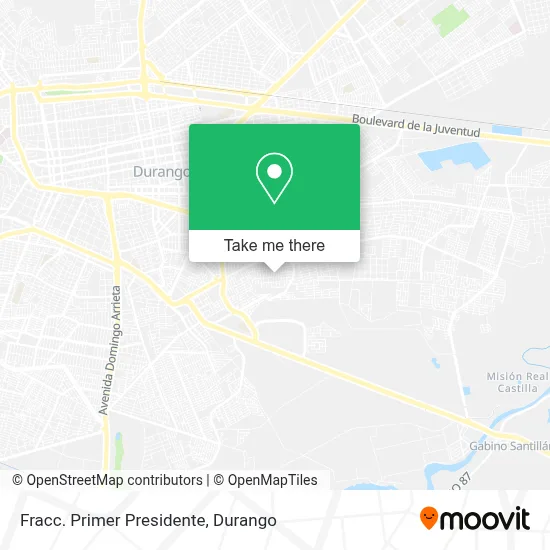 Fracc. Primer Presidente map