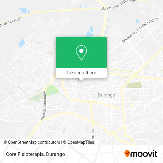 Core Fisioterapia map