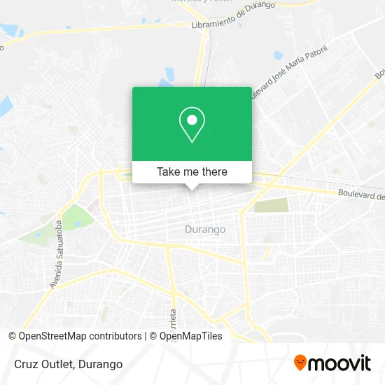 Cruz Outlet map