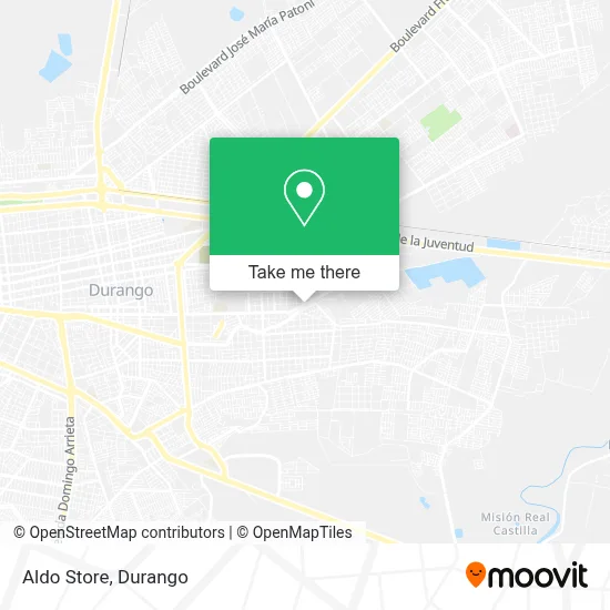 Aldo Store map