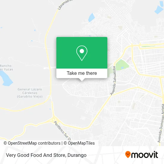 Very Good Food And Store map