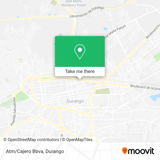 Atm/Cajero Bbva map